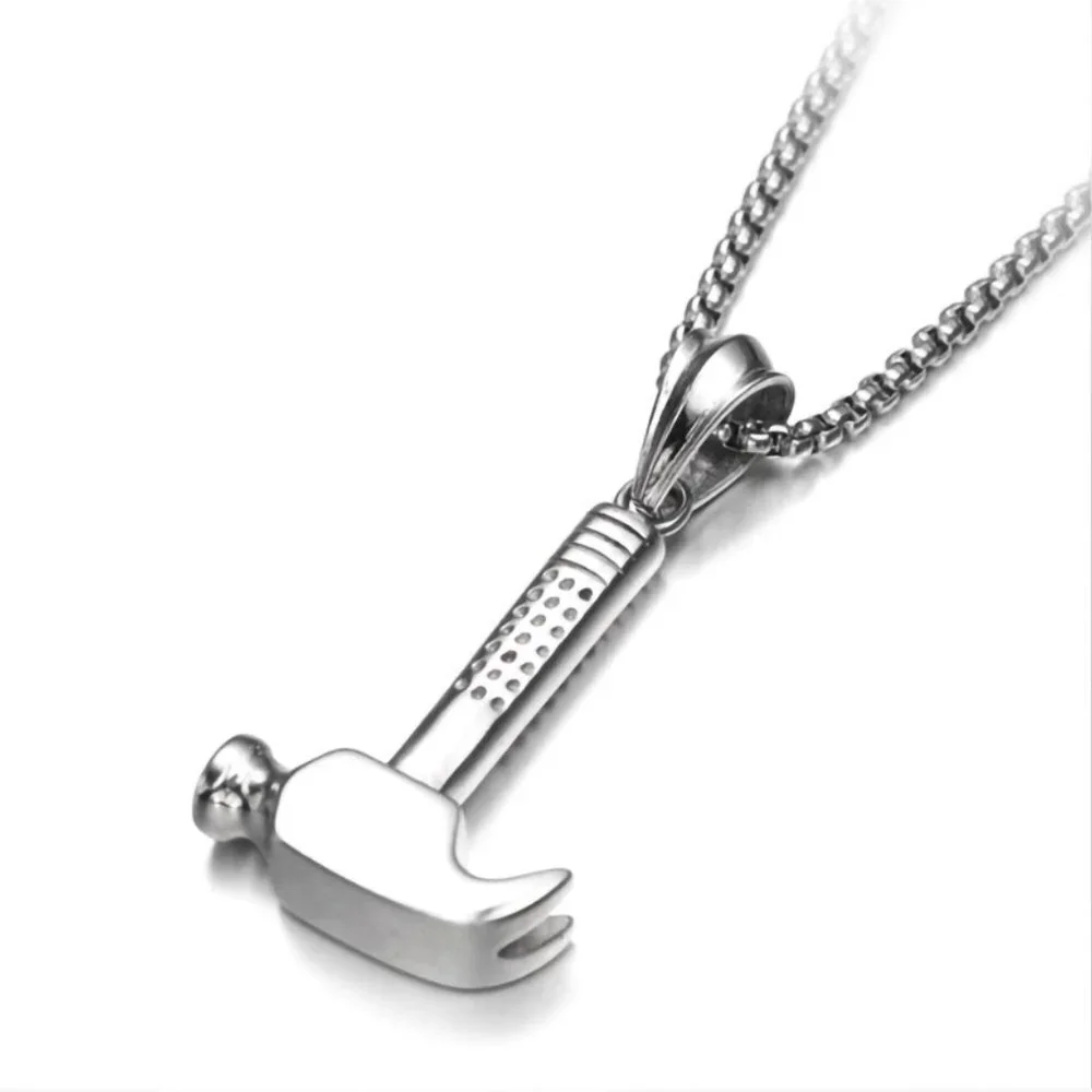 ❤️Fashion silver-plated Hammer Necklace , N90201P118